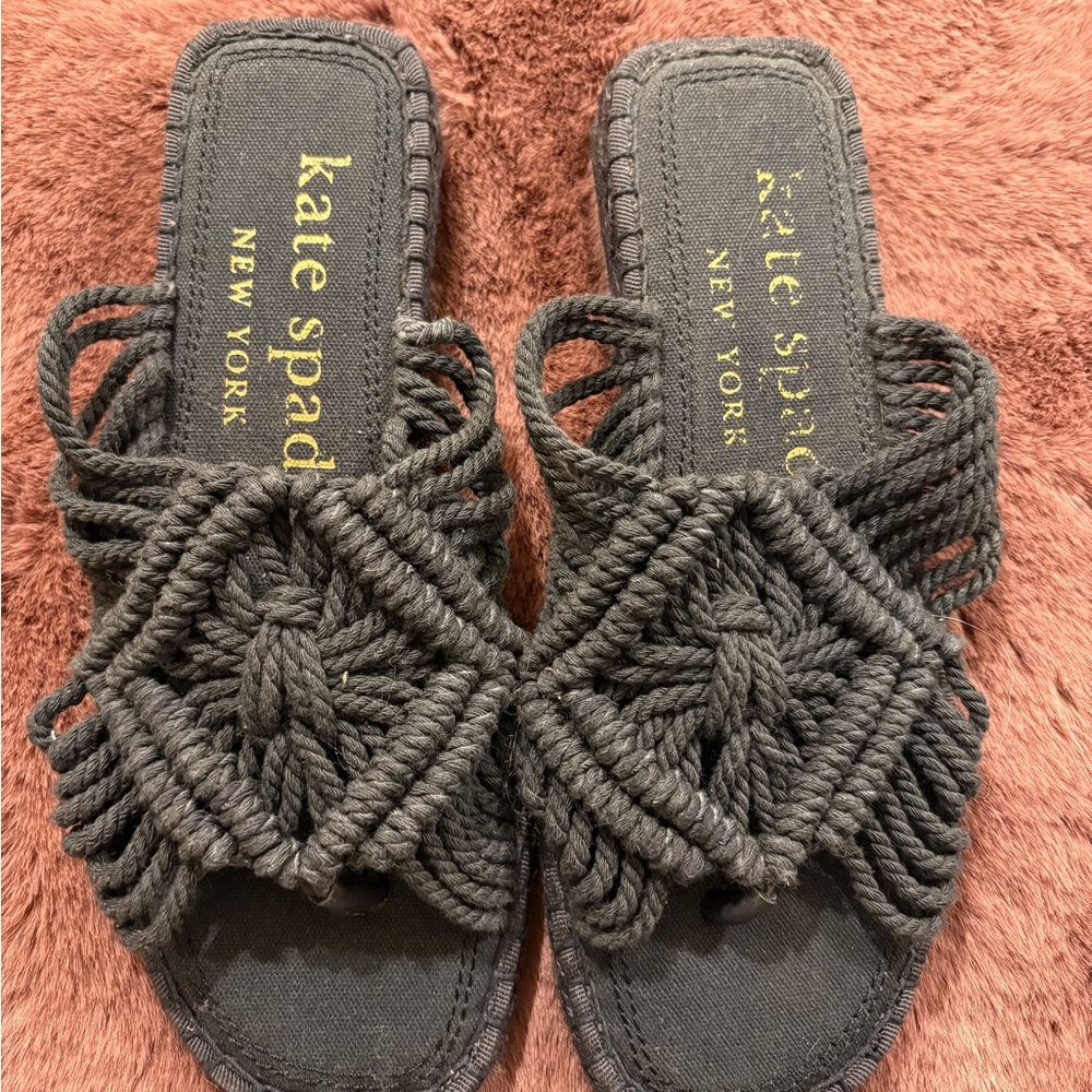 Kate Spade Denim Braided Sandals
